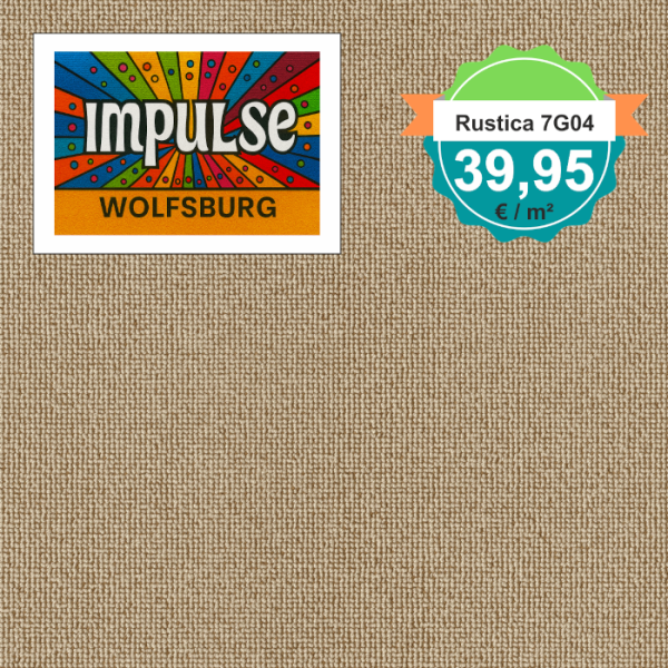 Vorwerk Rustica 7G04 beige Teppichboden – Draufsicht quadratisch